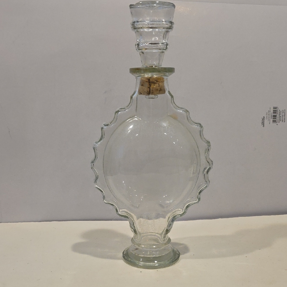 1960's Glass Frances Harriet Bubble Bath Genie Bottle With Stopper
